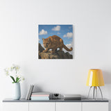 Mountain Lion Canvas Art - Nature Wall Decor, Wild Animal Print, Home Decor, Gift for Nature Lovers, Wildlife Photography