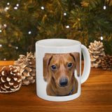 Dachshund Facts | Doxy, Doggy, Puppy, Dog Lovers, Puppy Lovers, Dachshund Lovers | White Ceramic Novelty 11/15oz Mug