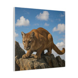 Mountain Lion Canvas Art - Nature Wall Decor, Wild Animal Print, Home Decor, Gift for Nature Lovers, Wildlife Photography