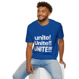 Unite T-Shirt, Unity Shirt, Inspirational Statement Tee, Peace & Community Apparel, Social Message Gift for Men and Women