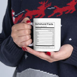 Dachshund Facts | Doxy, Doggy, Puppy, Dog Lovers, Puppy Lovers, Dachshund Lovers | White Ceramic Novelty 11/15oz Mug