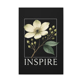 Inspire Botanical Canvas Wall Art 16x24 Elegant Flower Print Inspirational Home Decor Living Room Bedroom Accent