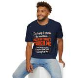 Please Don't Touch Me Shirt, Funny Introvert T Shirt, Sensitive Skin Shirt, Social Distancing Gift, Anti Germ Humor Tee