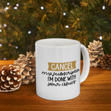 Funny Cancel My Subscription Mug, I'm Done With Your Issues Coffee Cup, Sarcastic Coworker Gift, Office Humor, Sassy Gift