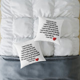 Romantic Love Quote Throw Pillow – I Love You Gift for Her or Him, Anniversary, Valentine’s Day, Bedroom Decor, Cute Couples Gift