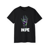 HOPE Neon Dripping Hand T-Shirt – Bold Futuristic Design, Eye-Catching Streetwear, Inspire & Stand Out in Style!