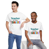 Teacher of Tiny Humans Shirt - Preschool Teacher Tee, Kindergarten Teacher Gift, Cute Rainbow Teacher T-Shirt for Women