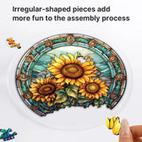 Acrylic Puzzle Suncatcher, Sunflower Catchers Puzzle, DIY SunCatchers Jigsaw Puzzle Window Hanging, Home & Garden Decor