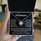 To My Soulmate | Love Knot Necklace | Soulmate, Girlfriend, Wife, BFF, Anniversary, Valentine's Day, Birthday, Christmas Necklace Gift