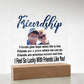 Personalize Your Friendship... I Feel So Lucky With Friends Like You! | Customized Square Acrylic Plaque