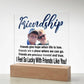Personalize Your Friendship... I Feel So Lucky With Friends Like You! | Customized Square Acrylic Plaque