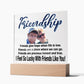 Personalize Your Friendship... I Feel So Lucky With Friends Like You! | Customized Square Acrylic Plaque