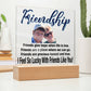 Personalize Your Friendship... I Feel So Lucky With Friends Like You! | Customized Square Acrylic Plaque