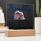 Personalize Your Friendship... I Feel So Lucky With Friends Like You! | Customized Square Acrylic Plaque