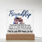 Personalize Your Friendship... I Feel So Lucky With Friends Like You! | Customized Square Acrylic Plaque
