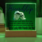 Personalize Your Friendship... I Feel So Lucky With Friends Like You! | Customized Square Acrylic Plaque