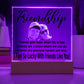 Personalize Your Friendship... I Feel So Lucky With Friends Like You! | Customized Square Acrylic Plaque