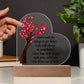 Don't Wait For Things To Get Better... Acrylic Heart Plaque