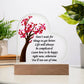 Don't Wait For Things To Get Better... Acrylic Heart Plaque