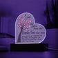 A Limb Has Fallen from The Family | Tree Sympathy Acrylic Plaque with Wooden Stand | In loving memory of loved | Table Decor | Bereavement Condolences Gifts
