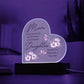 Mom... No One Has To Tell Me How Lucky I Am | Acrylic Heart Plaque | Birthday, Christmas, I Love You Mom Gift