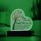 A Limb Has Fallen from The Family | Tree Sympathy Acrylic Plaque with Wooden Stand | In loving memory of loved | Table Decor | Bereavement Condolences Gifts