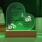 Mom... No One Has To Tell Me How Lucky I Am | Acrylic Heart Plaque | Birthday, Christmas, I Love You Mom Gift