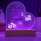 Mom... No One Has To Tell Me How Lucky I Am | Acrylic Heart Plaque | Birthday, Christmas, I Love You Mom Gift