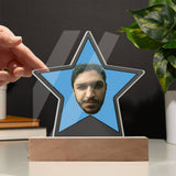 Customize "The Office" Acrylic Star Plaque, The Office TV Show Gifts, Office Star Acrylic Star Plaque, The Office Face Acrylic Star Plaque, The Office Acrylic Star Plaque, The Office Star Face, Christmas Gift