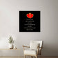 Love Is Not Just Something You Say... Love Is Something You Do. Actions Speak Louder Than Words. | Memorable High Glass Metal Print