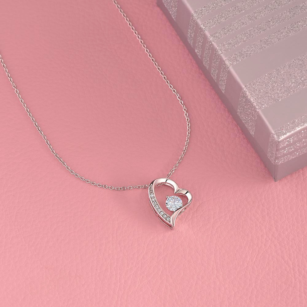 Merry Christmas Bonus Mom!!! | Forever Love Necklace | Message Card Jewelry