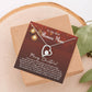 Merry Christmas Bonus Mom!!! | Forever Love Necklace | Message Card Jewelry
