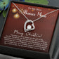 Merry Christmas Bonus Mom!!! | Forever Love Necklace | Message Card Jewelry