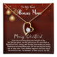 Merry Christmas Bonus Mom!!! | Forever Love Necklace | Message Card Jewelry