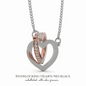 To My Daughter - Never Forget That I Love You... - Perfect Daughter Gift, Interlocked Heart Necklace