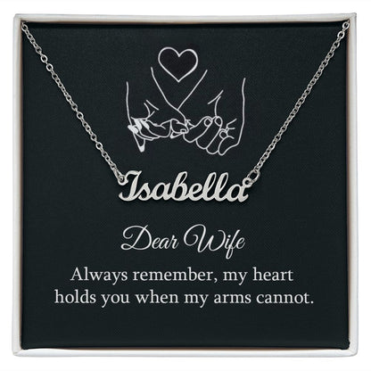 Your Wife Will Love This Personalized Name Necklace!!!