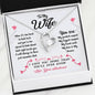 To My Wife... You Are My Love & My Forever - Anniversary, Valentines Day, Birthday Wife Gift - Forever Love Necklace