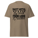 Sheet Metal worker by week... Fishing legend by weekend!! | Classic T-Shirt