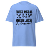 Sheet Metal worker by week... Fishing legend by weekend!! | Classic T-Shirt