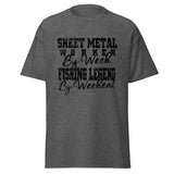 Sheet Metal worker by week... Fishing legend by weekend!! | Classic T-Shirt