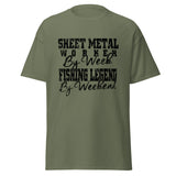 Sheet Metal worker by week... Fishing legend by weekend!! | Classic T-Shirt