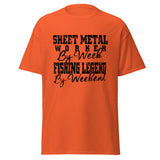 Sheet Metal worker by week... Fishing legend by weekend!! | Classic T-Shirt