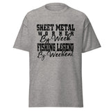 Sheet Metal worker by week... Fishing legend by weekend!! | Classic T-Shirt