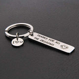 Thanks For All The Orgasms -  I Love You Keychain - Funny Valentine’s Day Gift, Gift For Boyfriend, Gift For Husband, Jewelry Keychain