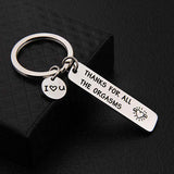 Thanks For All The Orgasms -  I Love You Keychain - Funny Valentine’s Day Gift, Gift For Boyfriend, Gift For Husband, Jewelry Keychain