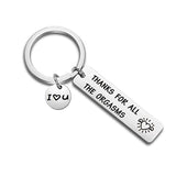 Thanks For All The Orgasms -  I Love You Keychain - Funny Valentine’s Day Gift, Gift For Boyfriend, Gift For Husband, Jewelry Keychain