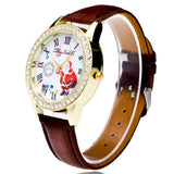 Christmas Candy Color Male And Female Strap Wrist Watch