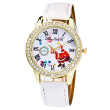 Christmas Candy Color Male And Female Strap Wrist Watch